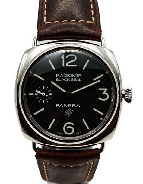 panerai radio mir black seal brown